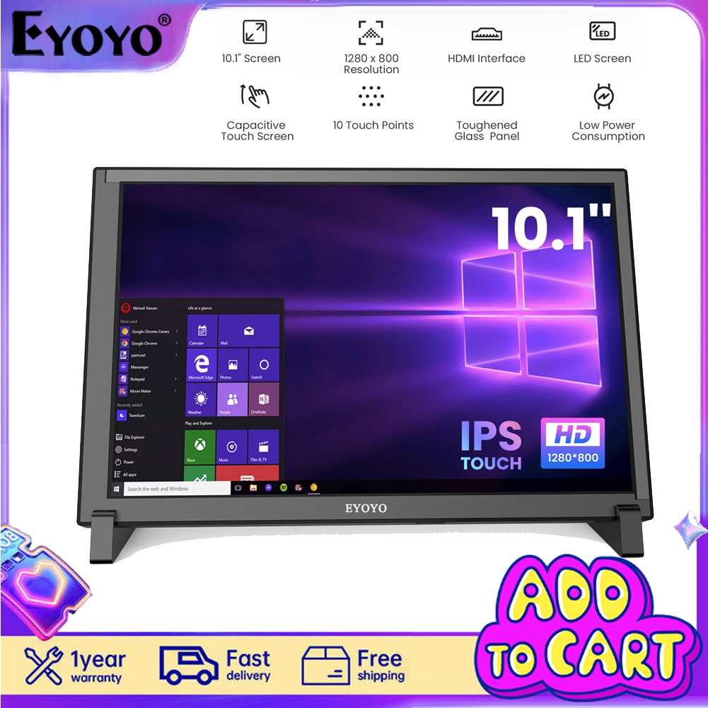 Aprotii หน้าจอสัมผัส Raspberry Pi 10 นิ้ว 1280x800 IPS Raspberry Pi 10 ...