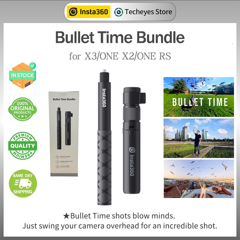 เวอร์ชันใหม่Insta360 Bullet Time Bundle ที่มองไม่เห็น Selfie Stick ...