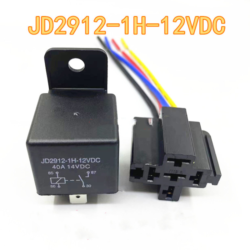 JD2912 Auto Relais 12V 40A 4-Pin - Pack Mit 2 Stück Für Auto Elektrik