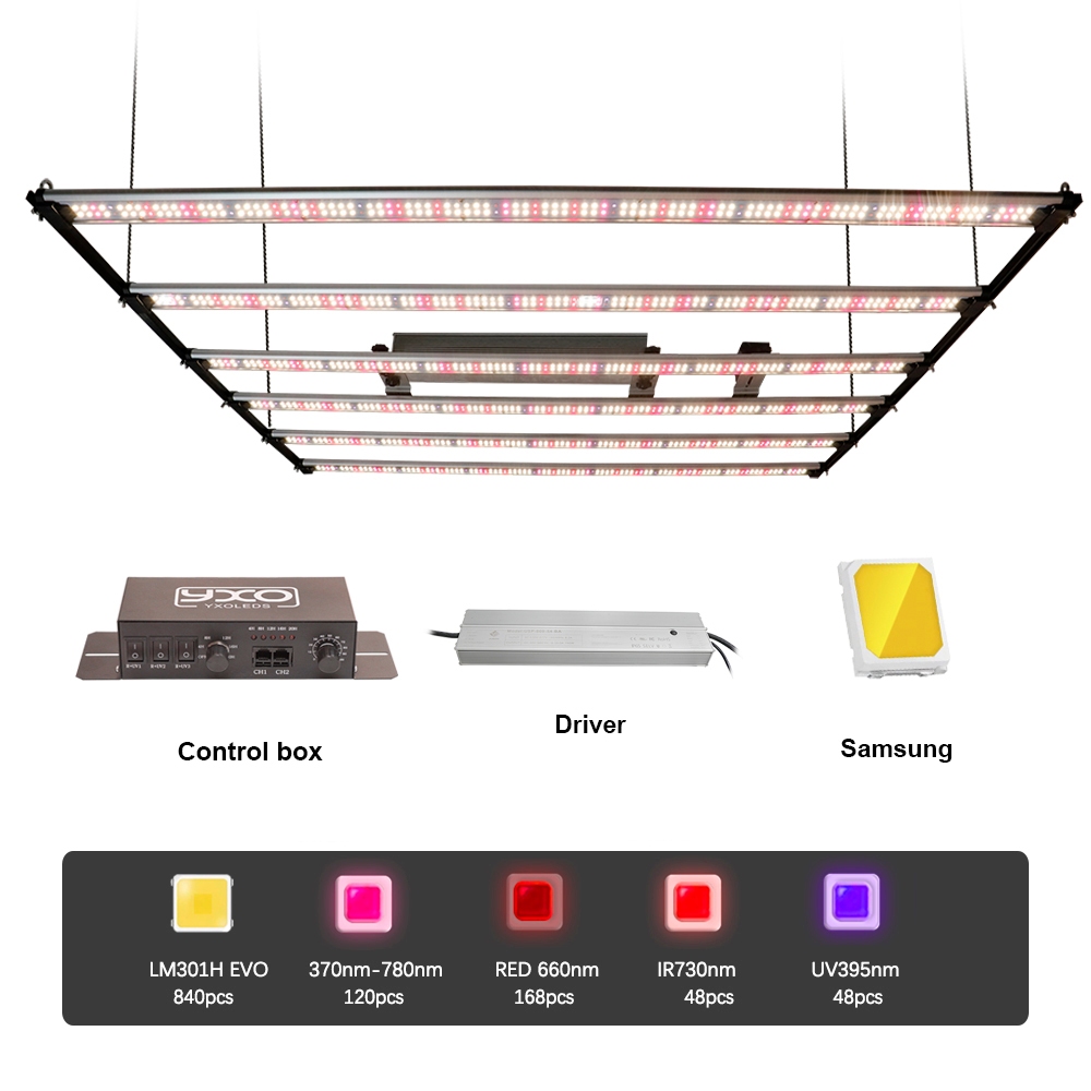 Samsung LM301H EVO โคมไฟปลูกต้นไม้ 1000W 800W 650W แถบไฟ LED โคมไฟปลูก ...