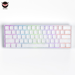 Xvx M61 Pro Terrain คีย์บอร์ดเล่นเกม 61 คีย์ สีขาว สําหรับแล็ปท็อป ...