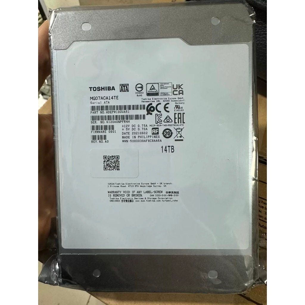 Toshiba Enterprise(MG07ACA14TE/MG08ACA14TE) 14TB HDD 7200 Toshiba Enterprise(MG07ACA14TE/MG08ACA14TE) 14TB HDD 7200