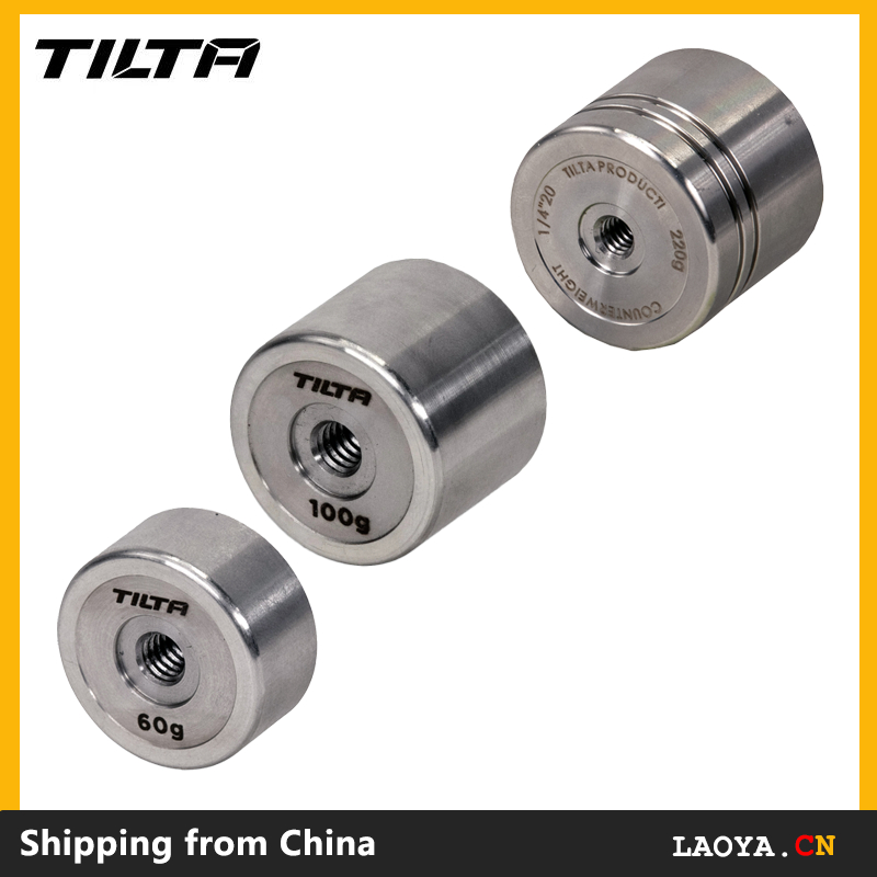 Tilta Counterweight Nero Contrappeso Tilta 500G Per Shoulder Rig - Ottimizza Il Bilanciamento Per Videocamere DSLR, Nero, Alluminio Tilta Ta- Lsr-500-b
