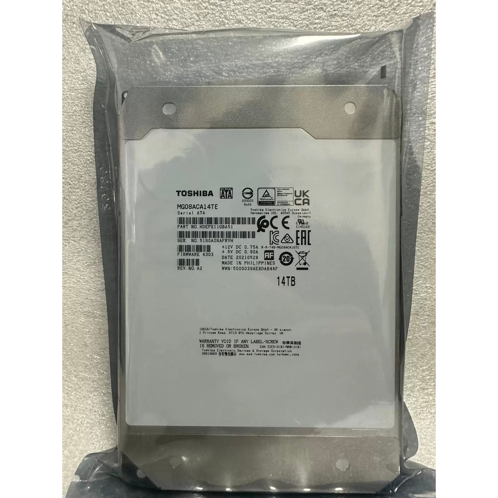 東芝 MG08ACA14TE 14TB 7200rpm CMR 注意 MG08 シリーズ | 東芝