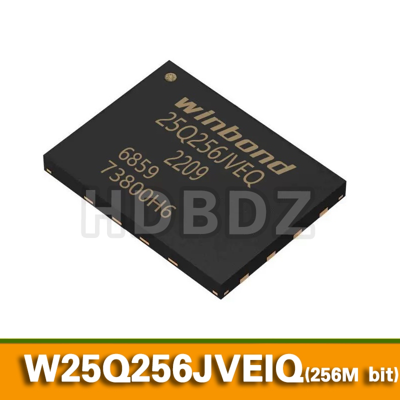 5pcs W25Q256JVEIQ W25Q256JVEQ WSON8 Flash แฟลชแฟลชชิป winbond IC MCU ...