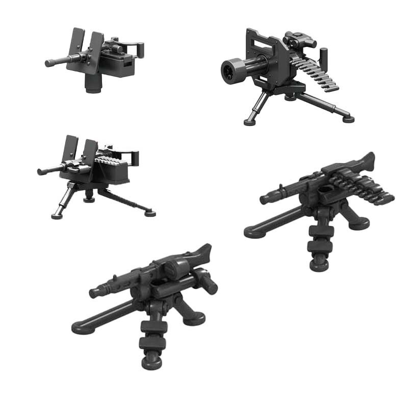 ทหาร SWAT ทหารตัวเลขอุปกรณ์ M2 MG-34 Building Block 2 วิธีประกอบ DIY ...