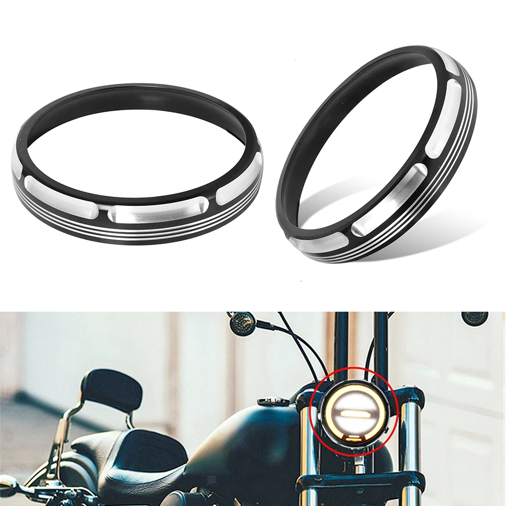 Ghiera Tachimetro Per Harley – Anello Cromato Con Motivo Fiamme, Adatto A Touring, Street Glide, Sportster, Dyna E Softail