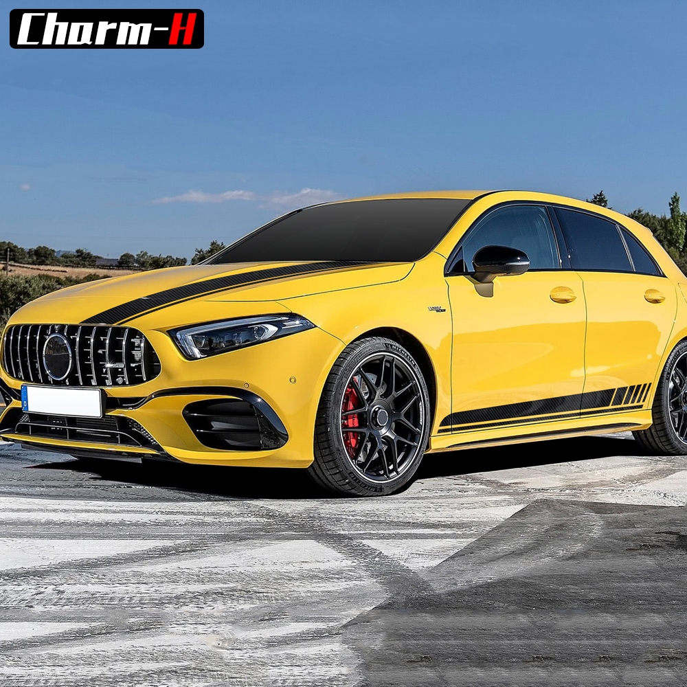 3pcs Racing Stripes Kit ใช้งานร่วมกับ Mercedes Benz A Class W177 ...