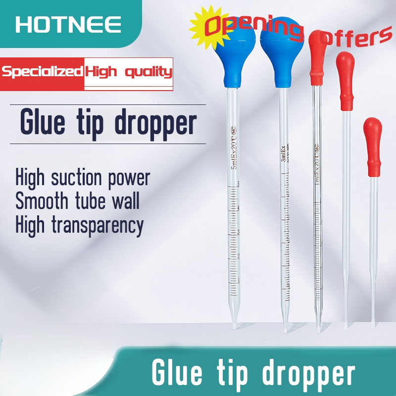 Dropper หลอดแก้ว หลอดหยดสี ดรอปเปอร์ ดอปเปอร์ พร้อมจุกยาง หลอดหยด หยด ...