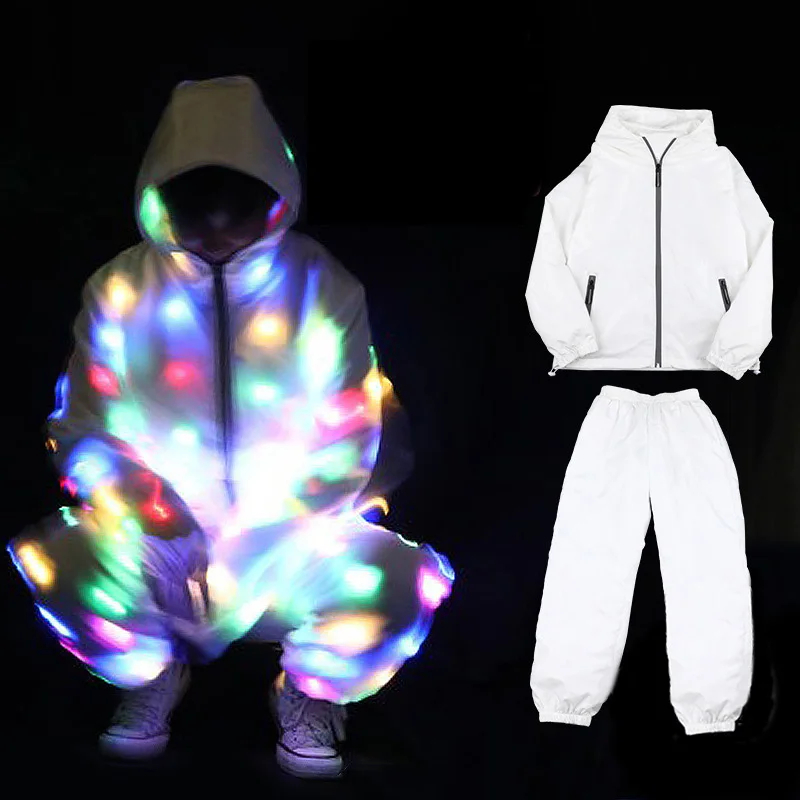 【Vest-Coat-Trousers】เสื้อผ้าเรืองแสง Led หลากสีสัน | Shopee Thailand