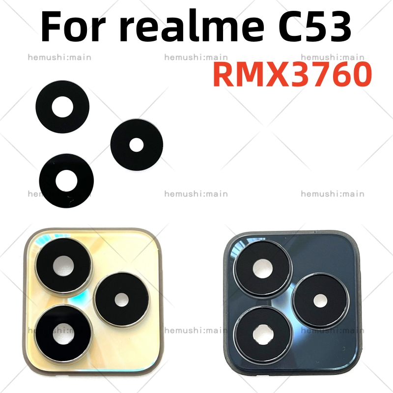 ใหม่ อะไหล่กรอบเลนส์กล้องด้านหลัง RMX3760 แบบเปลี่ยน สําหรับ Realme C53 ...