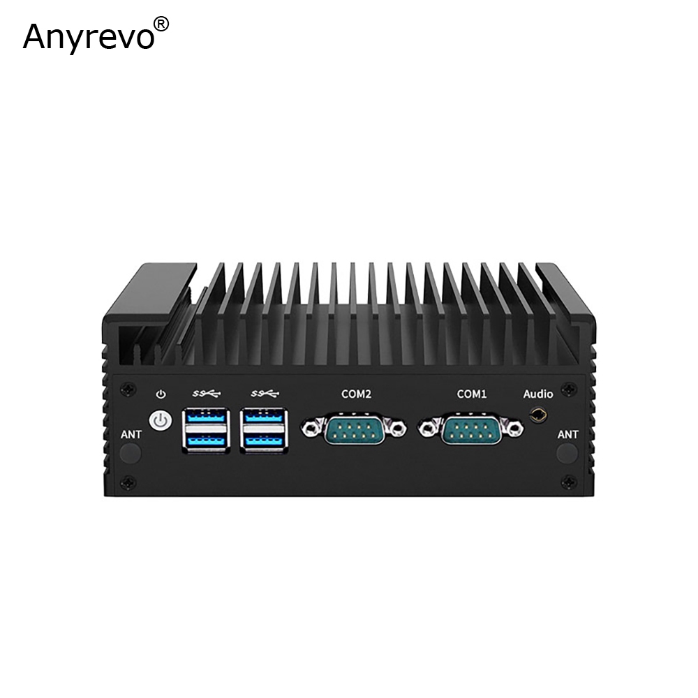 คอมพิวเตอร์อินเทล ไร้พัดลม ขนาดเล็ก i3-7100U Dual Core LAN 2*RS232 ...