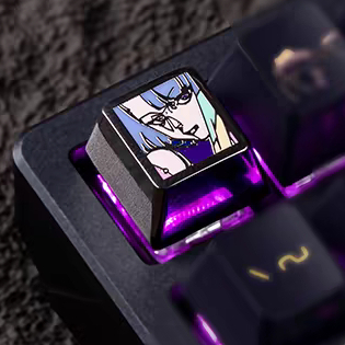 【Keycap】ปุ่มกดคีย์บอร์ด โลหะผสม ลายเกม LOL DVA OW EVA Pikachu ...