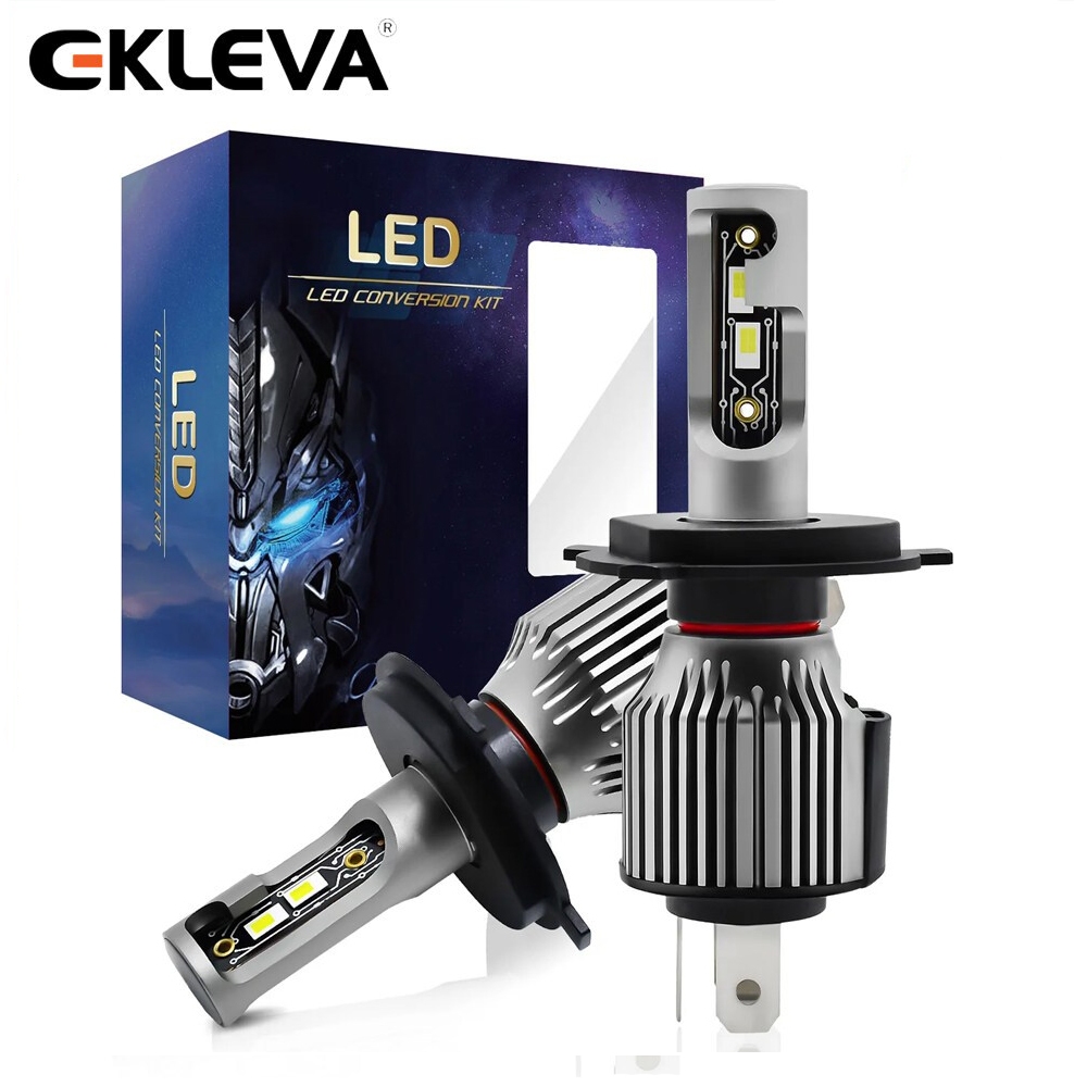 Ekleva หลอดไฟหน้ารถยนต์ LED H1 H7 H8 H9 H11 120W 2 ชิ้น 120000Lm ไฟตัด ...