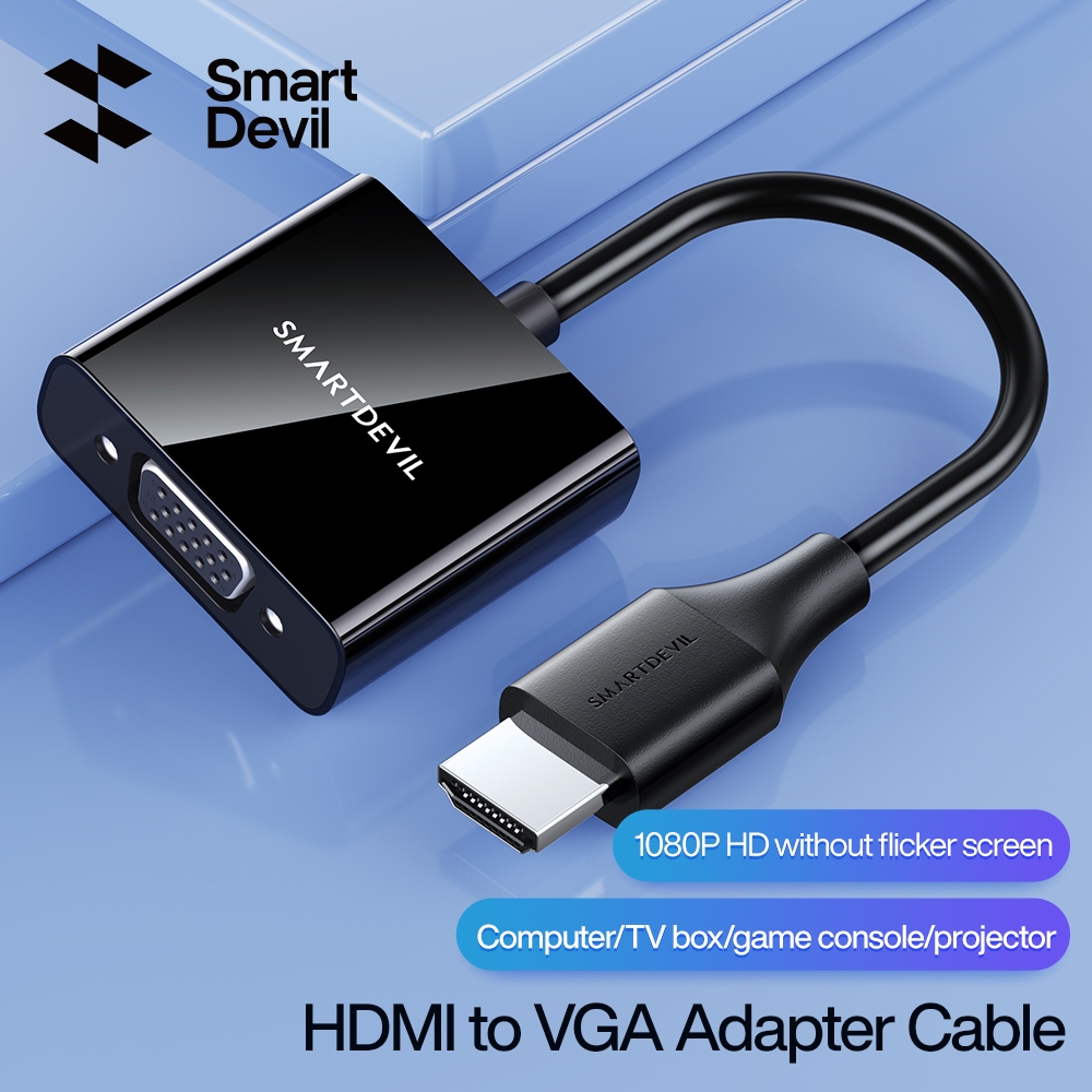 SmartDevil HDMI เป็น VGA สายแปลง HD อินเทอร์เฟซเสียง / วิดีโอ แล็ปท็อป ...