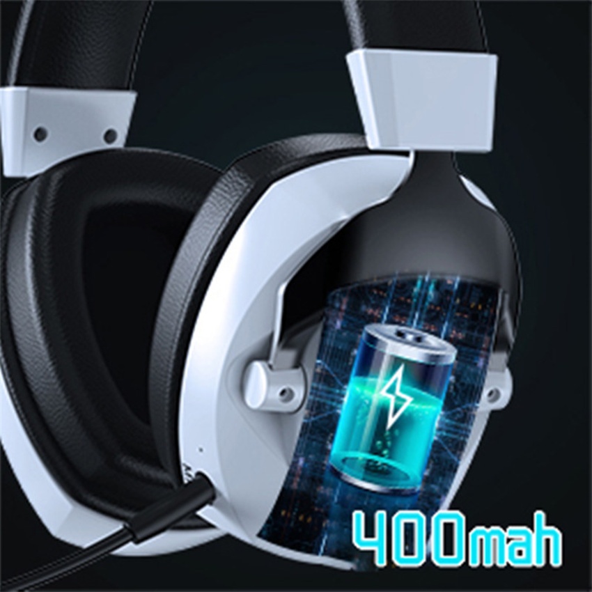 BL100-PRO 2.4G USB ไร้สาย + บลูทูธ + 3.5 มม.หูฟังสําหรับเล่นเกมแบบมีสาย ...