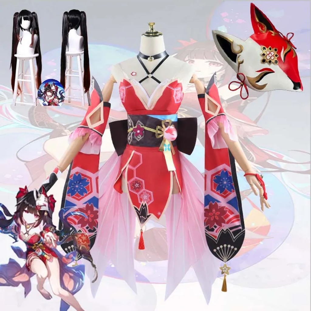 Sparkle ชุดคอสเพลย์เกม Honkai Star Rail หน้ากากวิกผมผู้หญิงบทบาทเล่นชุด ...