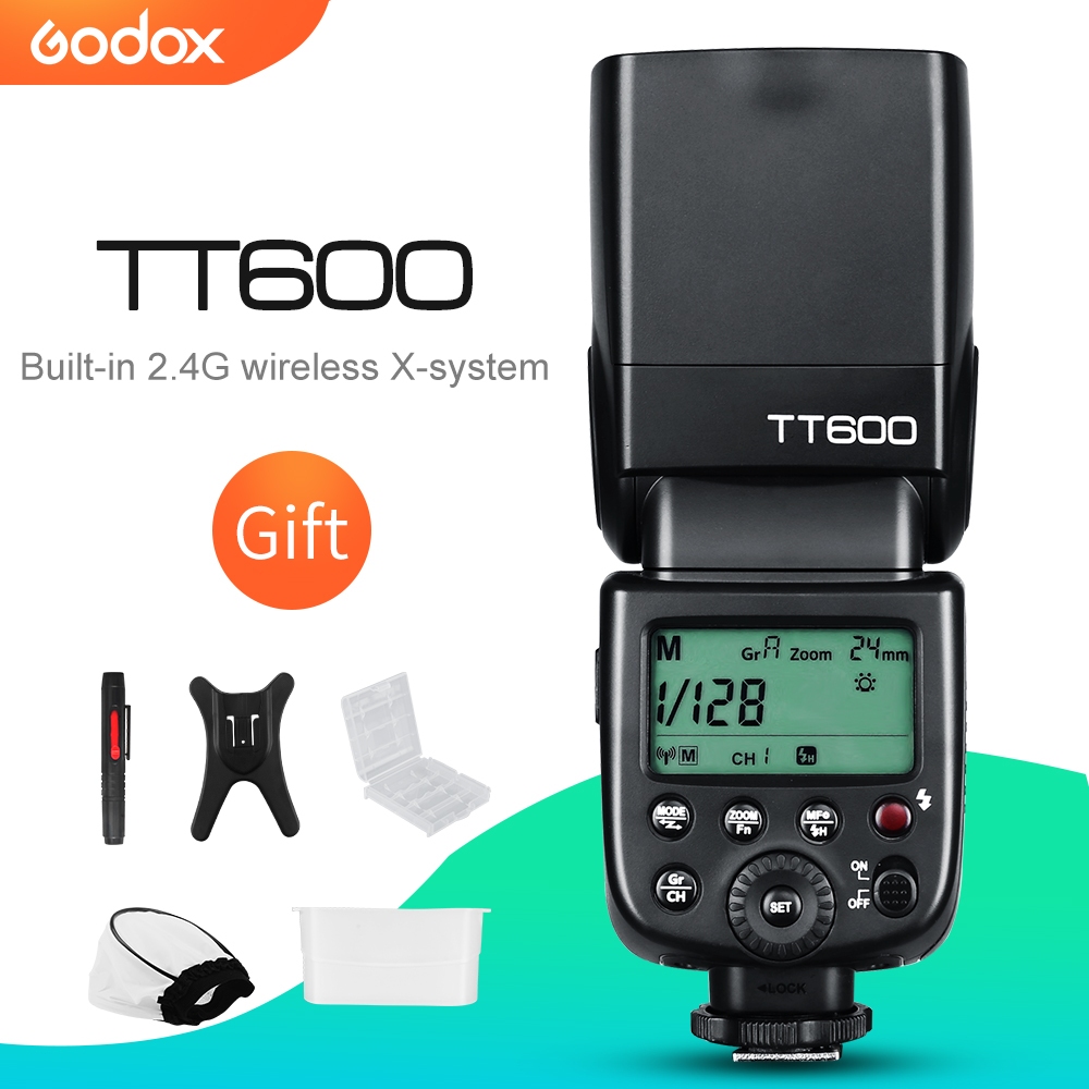 Godox TT600 2.4G Wireless Master/Slave Camera Flash Speedlite | Shopee ...