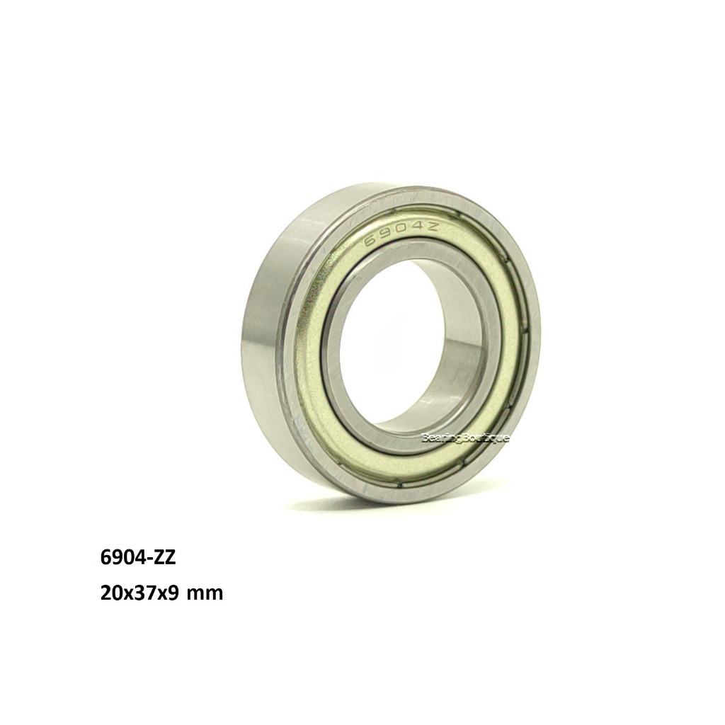 แบริ่ง 6904 zz 6904 2rs, 20x37x9 mm, 6904zz, 69042rs, 69042z, เหล็กแบ ...