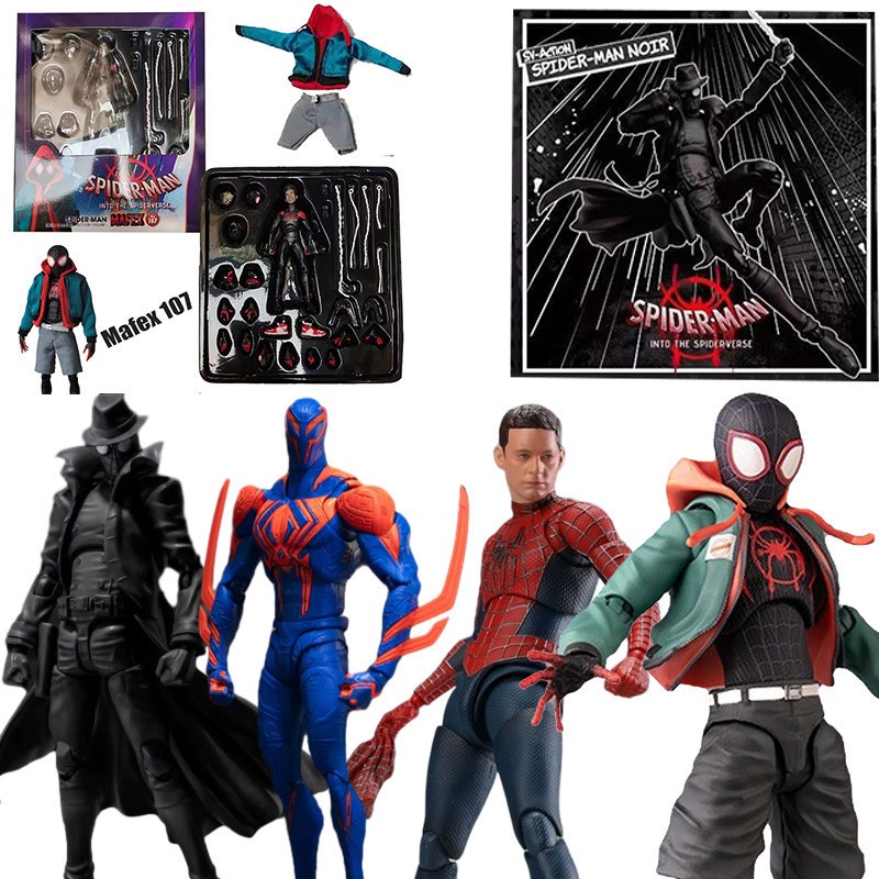 20 ซม.Marvel Parallel Universe Sv Shadow Spider Man Miles Peter Parker ...