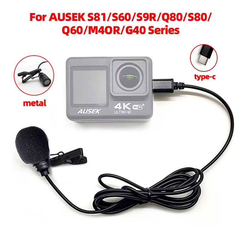 Ausek Microphone อุปกรณ์เสริมไมโครโฟนภายนอก TypeC สำหรับ AUSEK S81/S60 ...