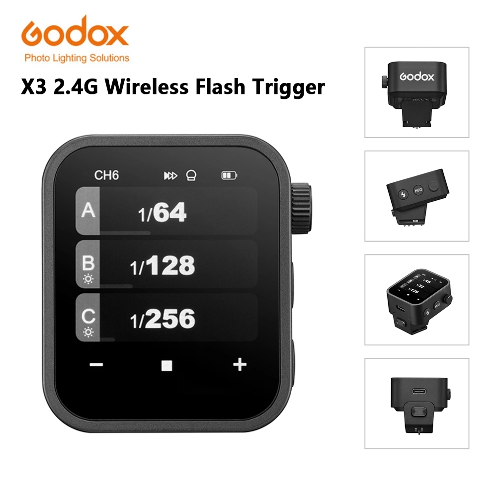 [2024 ใหม่] GODOX X3S แฟลชทริกเกอร์ไร้สาย 2.4G TTL ออโต้แฟลช พร้อมหน้า