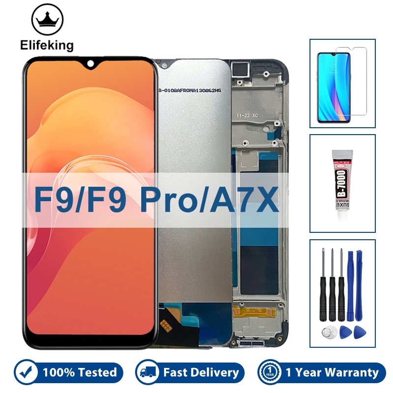 Lcd ต้นฉบับสําหรับ OPPO F9 F9 Pro A7X Realme 2 Pro RMX1801 จอแสดงผล LCD ...