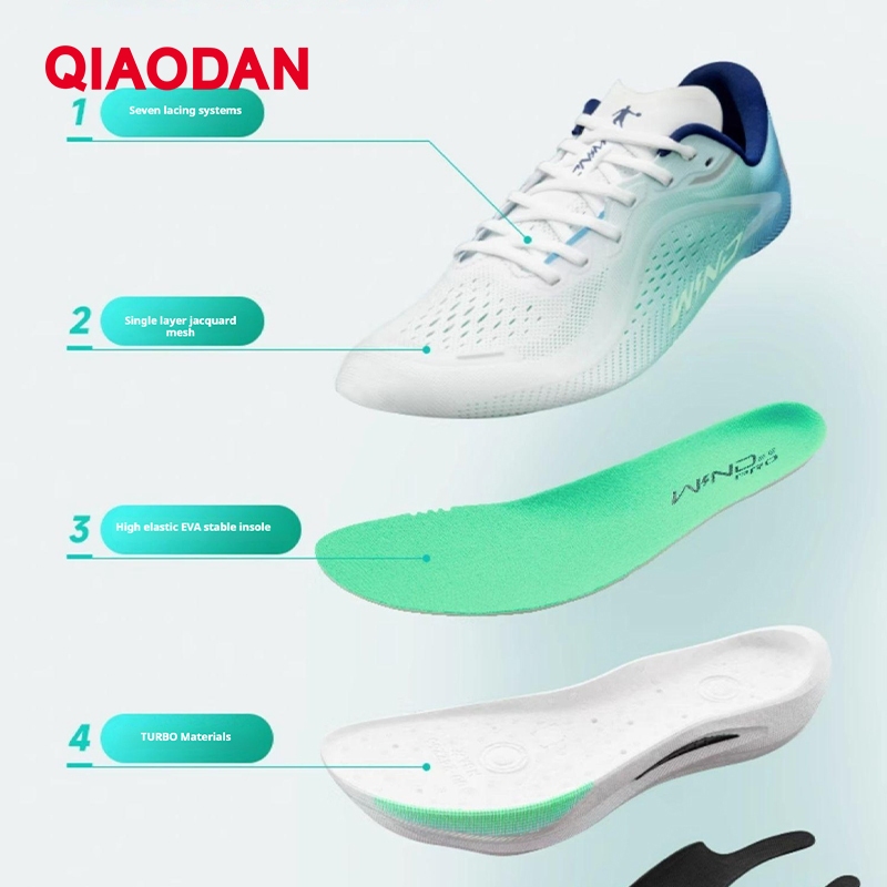 Qiaodan WIND 2.0 รองเท้าวิ่งผู้ชาย Shock Absorption Anti-Slip สบายทนทาน Soft BM23240298 — รองเท้ากีฬา แบรนด์ Qiaodan ของแท้ 100% เช็คราคาจาก Shopee Lazada thumbnail 2