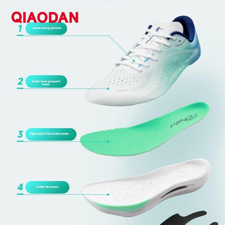 Qiaodan WIND 2.0 รองเท้าวิ่งผู้ชาย Shock Absorption Anti-Slip สบายทนทาน Soft BM23240298 — รองเท้ากีฬา แบรนด์ Qiaodan ของแท้ 100% เช็คราคาจาก Shopee Lazada thumbnail 2