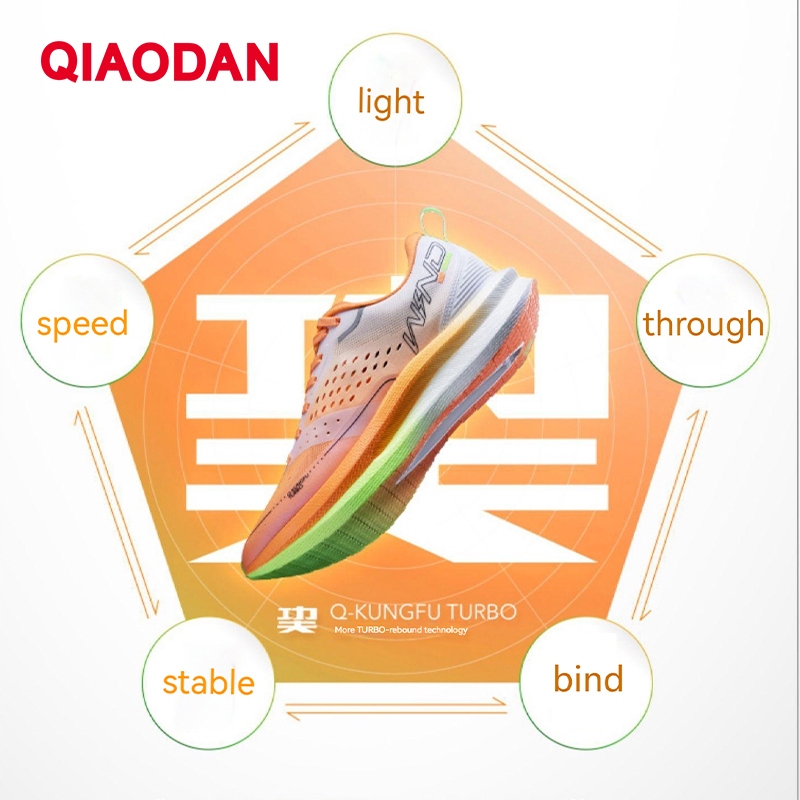 Qiaodan WIND SE รองเท้าวิ่งผู้ชายทนต่อการสึกหรอ Anti-slip Rebound Breathable สบาย BM23230298 — รองเท้ากีฬา แบรนด์ Qiaodan ของแท้ 100% เช็คราคาจาก Shopee Lazada thumbnail 2
