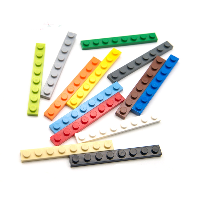 5pcs Bulk Blocks Building อิฐบาง 1X8 การศึกษา Assemblage ก่อสร้างของ ...