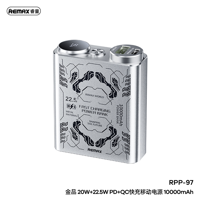 Remax 20W +22.5W PD +QC Fast Charging Power Bank RPP-97 10000mAh ...