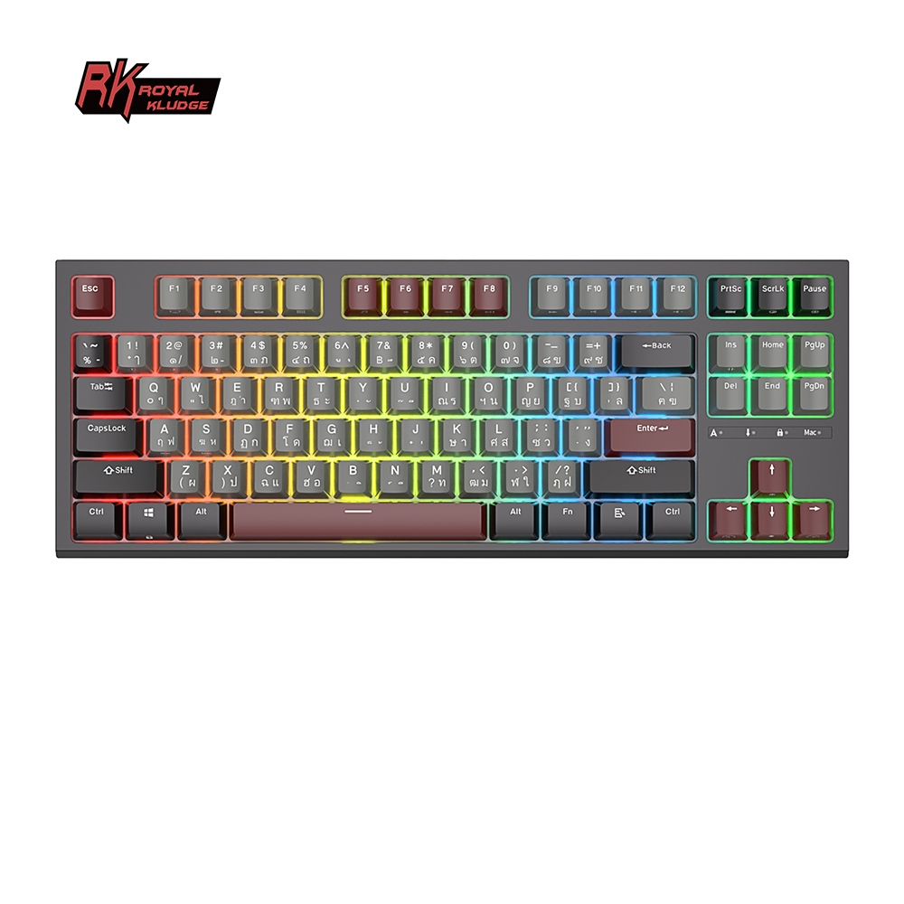 Royal Kludge RK R87 87 คีย ์ เกมมืออาชีพแบบมีสาย Hotswap คีย ์ บอร ์ ด ...