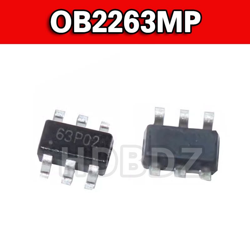 10~50pcs OB2263MP OB2263 SOT23-6 OB ชิปการจัดการพลังงาน IC SMD 63XXX ...