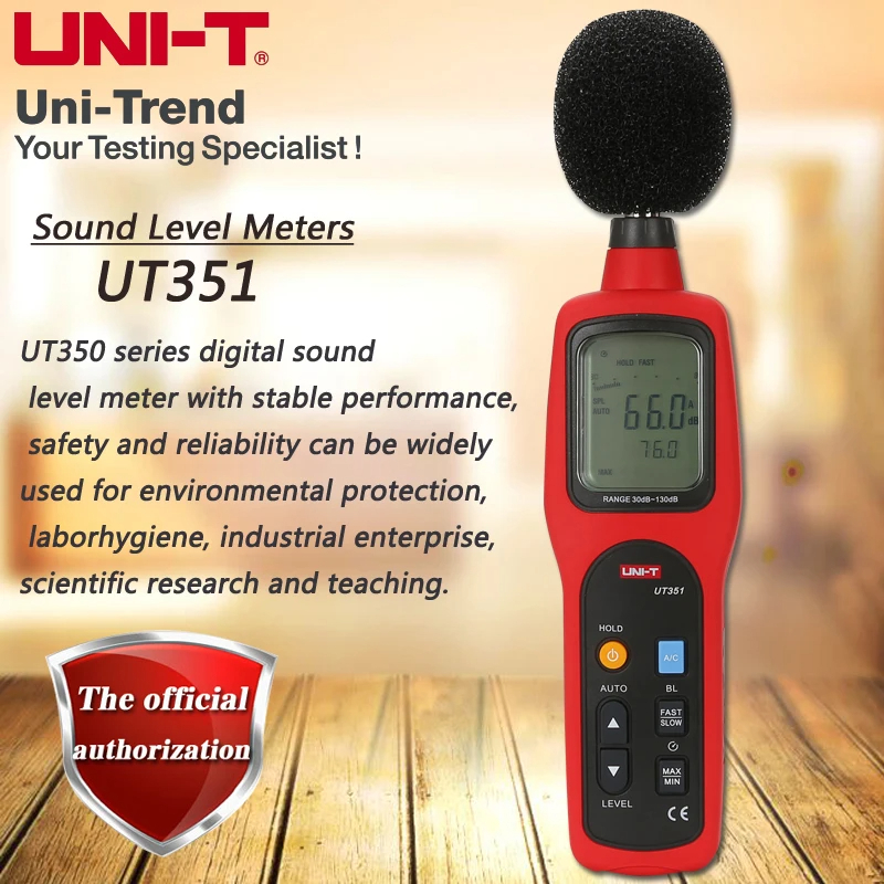 Uni-t UT351 เครื ่ องวัดระดับเสียง ; Professional industrial/household ...