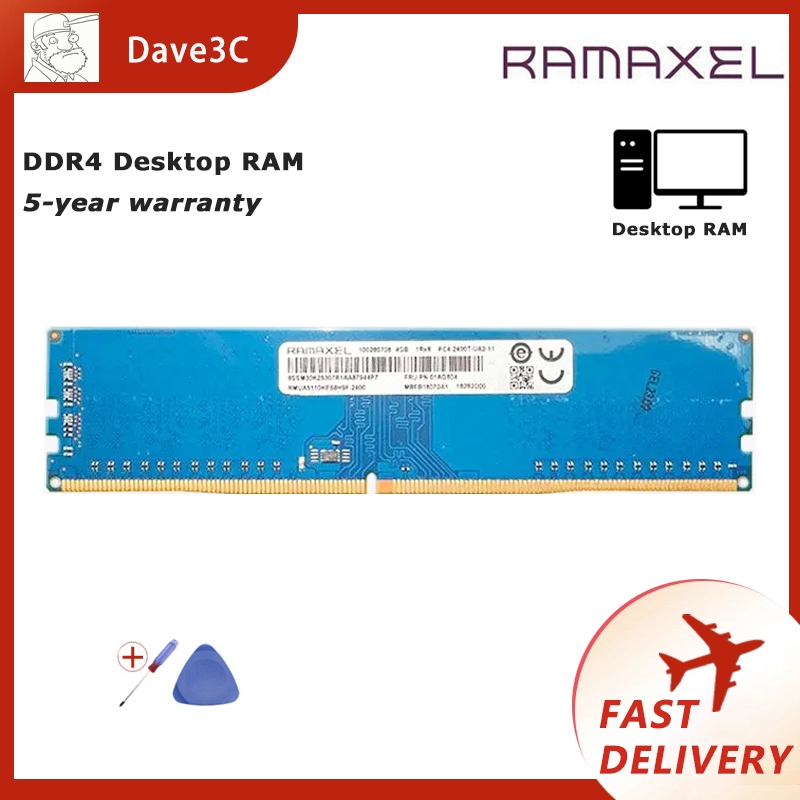 Ramaxel คอมพิวเตอร์ ddr4 RAM 4gb 8gb 16gb 3200mhz 2666mhz 2400mhz