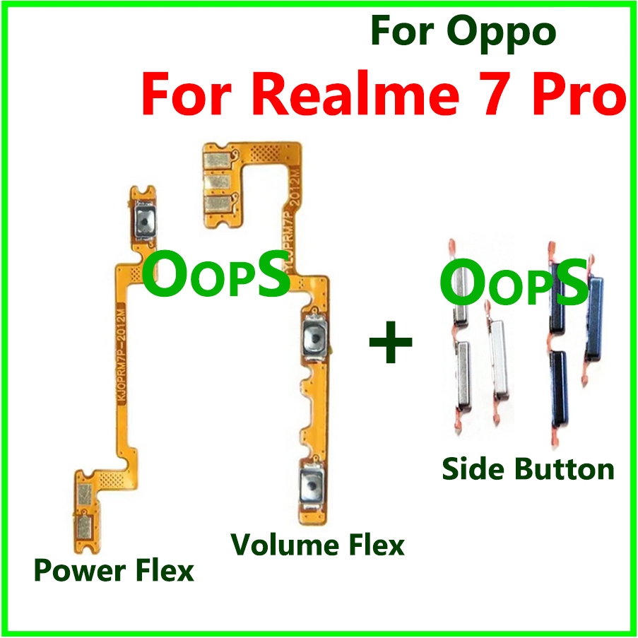 ปุ ่ มเปิดปิด flex สําหรับ Realme 7 Pro ON OFF Volume ปุ ่ ม flex Cable ...