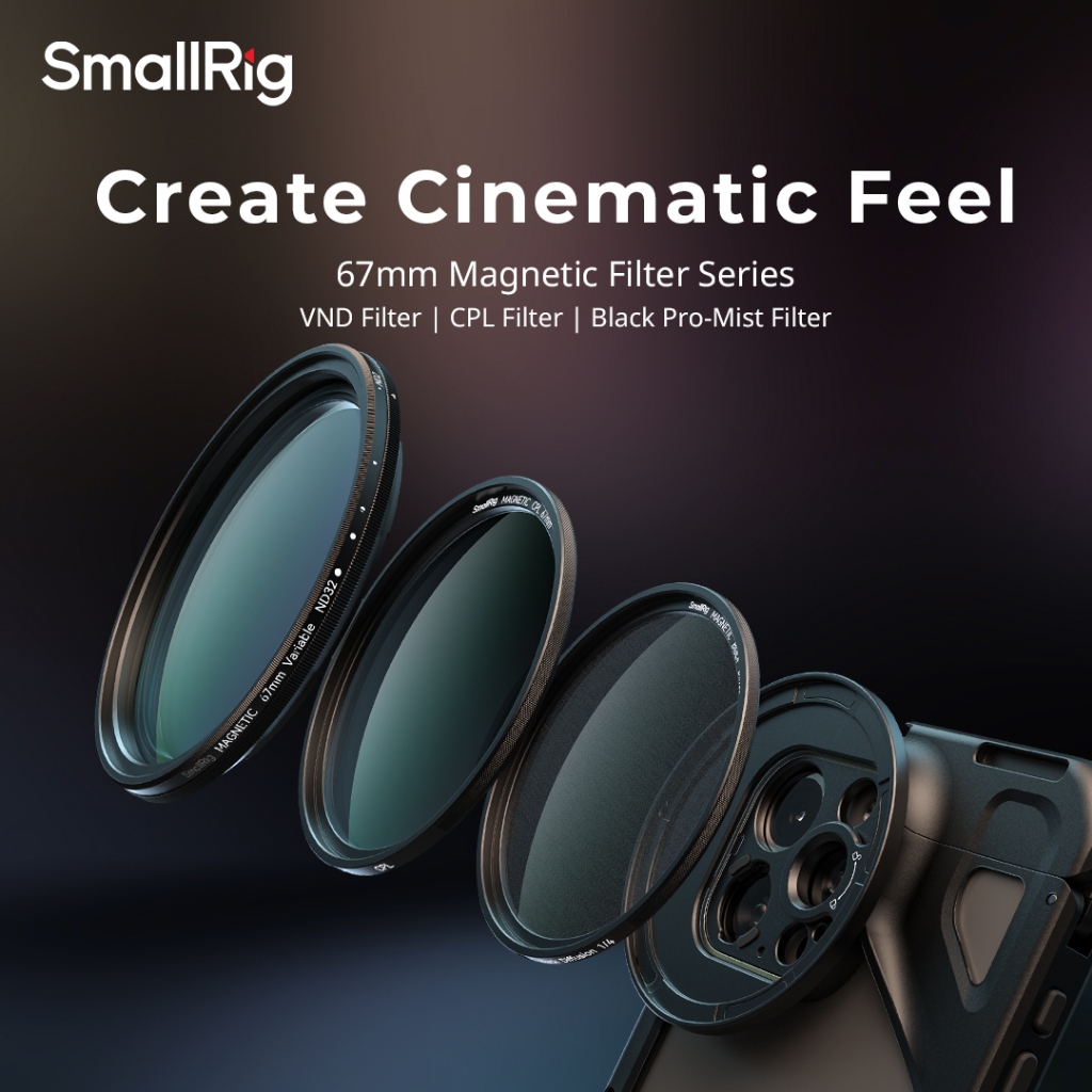 Smallrig 67 มม. Magsafe Adapters และตัวกรอง, VND, CPL ,1/4 Effect Black ...