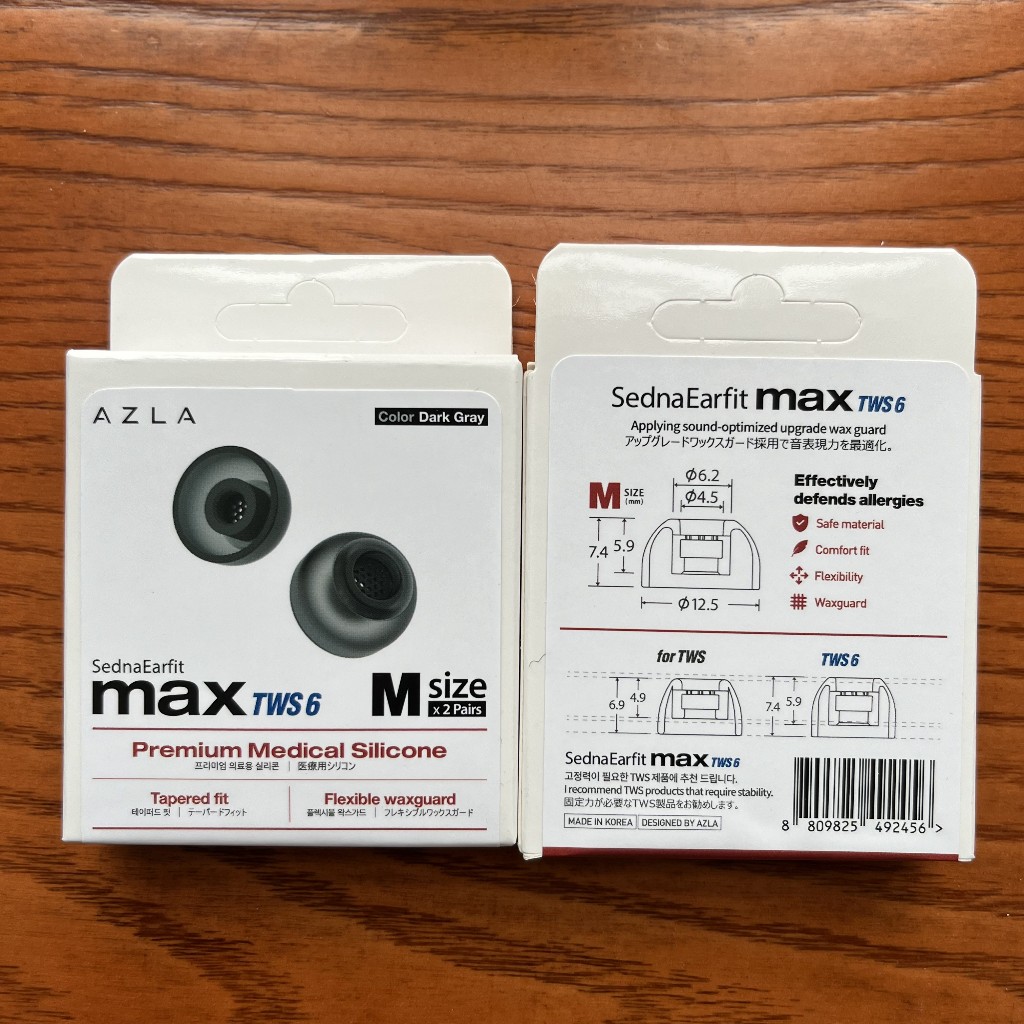 2 คู ่ /set AZLA SednaEarfit Max TWS 6 Medical Silicone Eartips สําหรับ ...