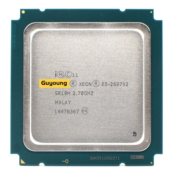 Yzx Xeon E5 2697 V2 2697V2 E5-2697 V2 E5-2697V2 CPU โปรเซสเซอร ์ SR19H ...