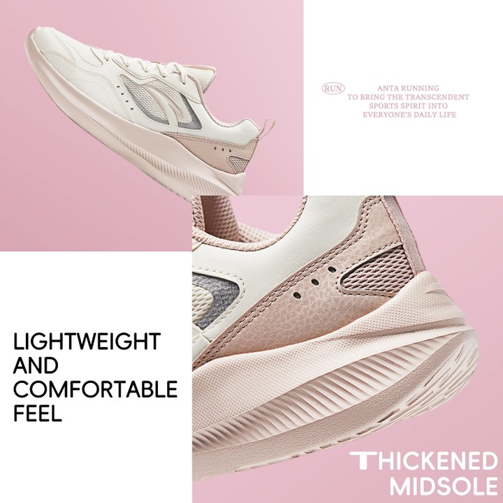 ANTA รองเท้าวิ่งผู้หญิง น้ำหนักเบา สวมใส่สบาย นุ่ม เหมาะสำหรับการเดินและการเดินทาง 922415523 — รองเท้ากีฬา แบรนด์ Anta ของแท้ 100% เช็คราคาจาก Shopee Lazada thumbnail 4
