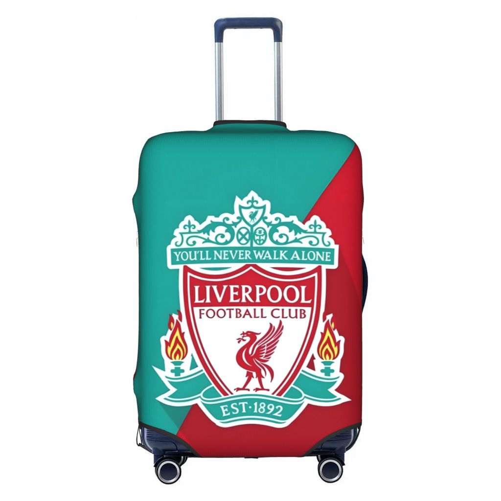 ผ้าคลุมกระเป๋าเดินทาง Liverpool ผ้าสแปนเด็กซ์ แบบยืดหยุ่น ยืดหยุ่น Luggage  Cover 18-32 นิ ้ ว DHS50