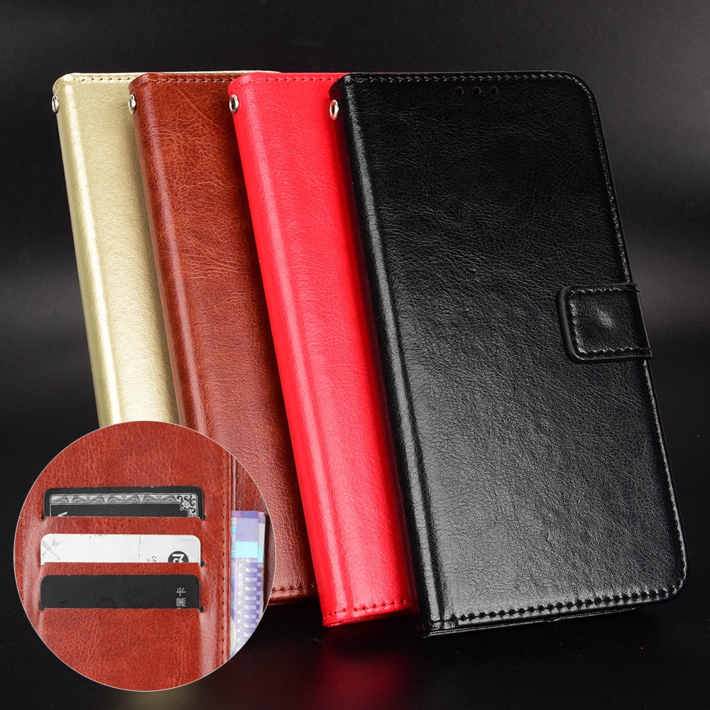 Custodia Portafoglio In Pelle PU Con Supporto Per Moto G9 Play - Colore Rosso
