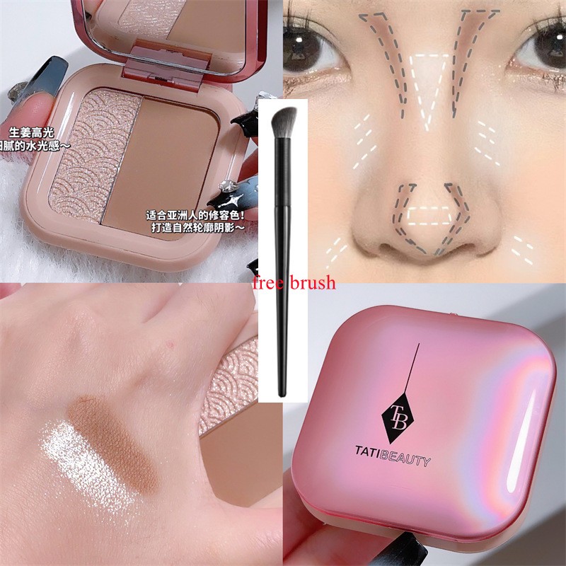 Tatibeauty Sculpting powder highlight +shadow integrated nose shadow ...