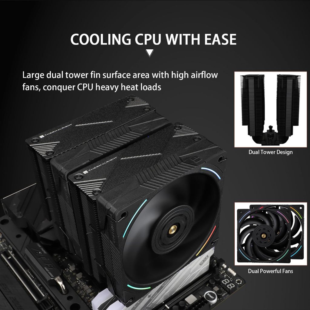 Thermalright PS120 EVO หม้อน้ํา CPU Cooler 76 มม.ท่อความร้อน CPU Air ...