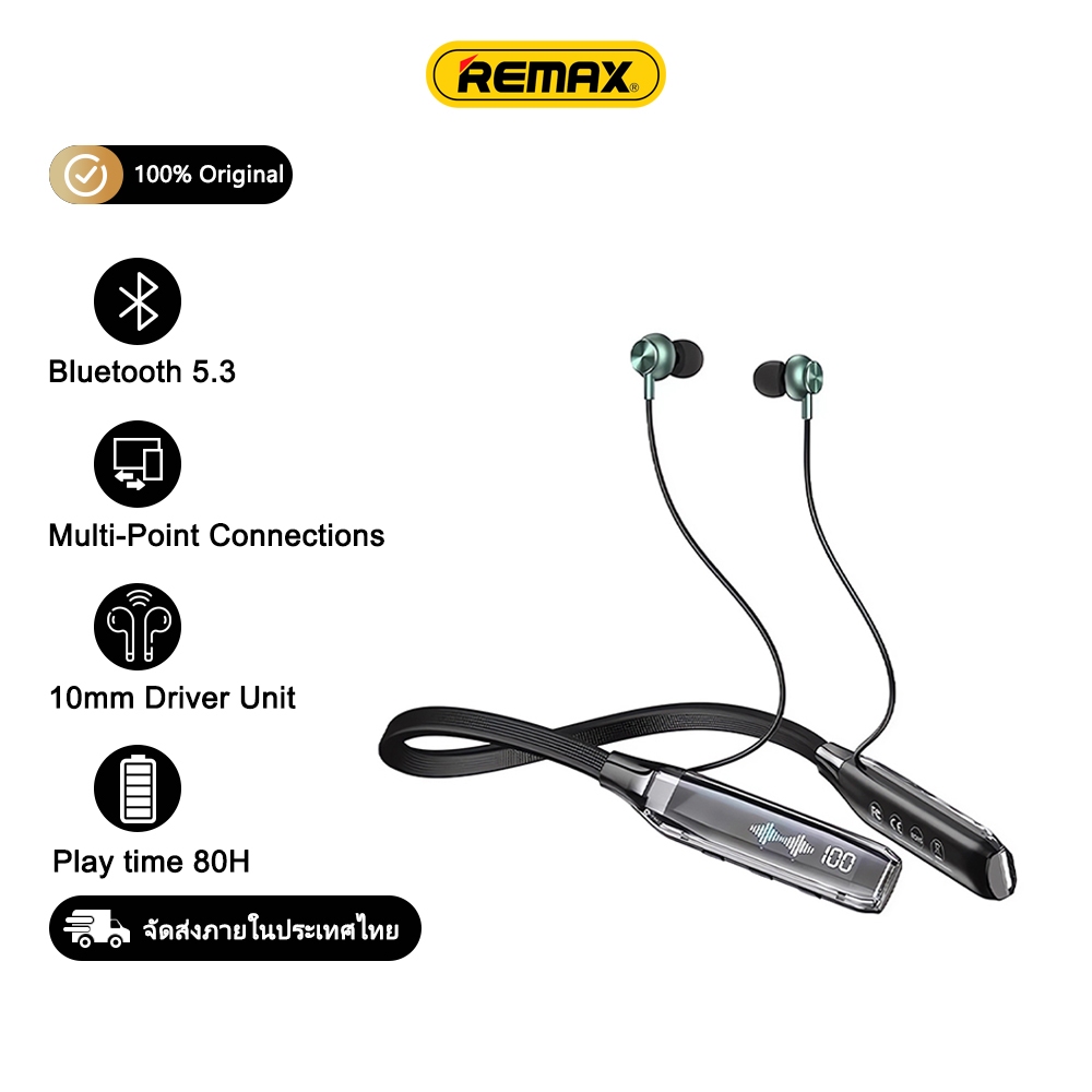 Remax RB-S20 หูฟัง Sports Headphones Bluetooth Headset Bluetooth 5.3 ...