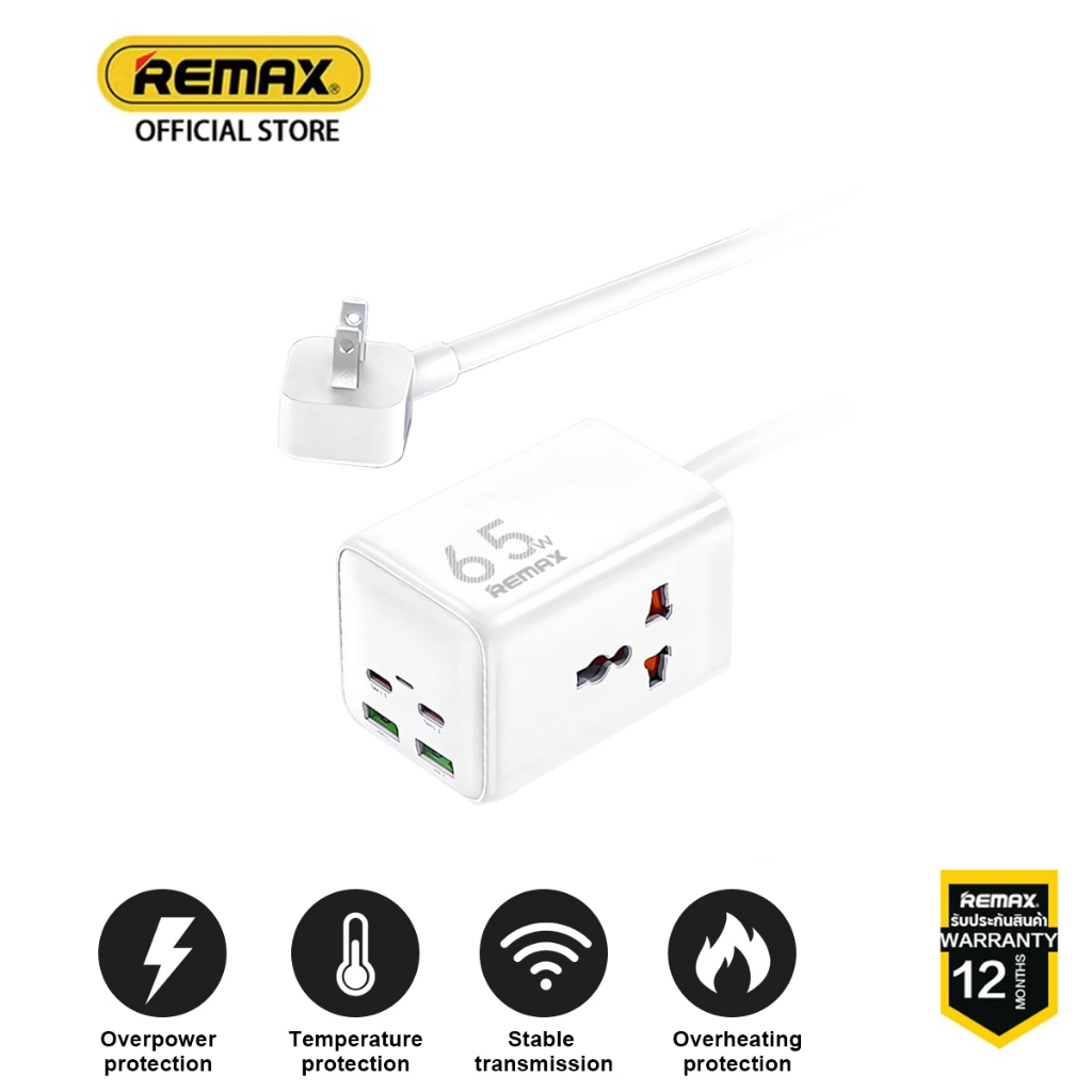 Remax RP-U157 65W Charger 2USB+2TypeCสอดเข้าไป ง่ายต่อการพกพา | Shopee ...