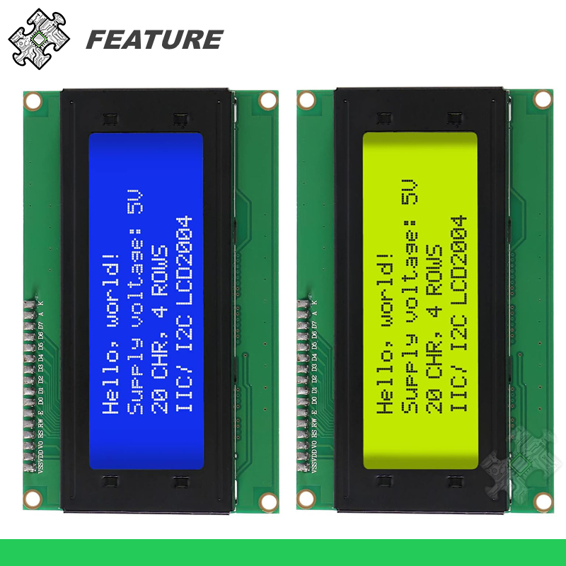 ENGLAB★ LCD1602A LCD2004 โมดูลจอแสดงผล, สีฟ้าสีเขียว, บอร์ดแสดงผล ...