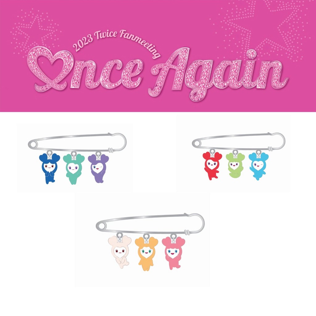 K-pop TWICE ONCE LOVELY PIN BROOCH - อีกครั ้ ง | Shopee Thailand