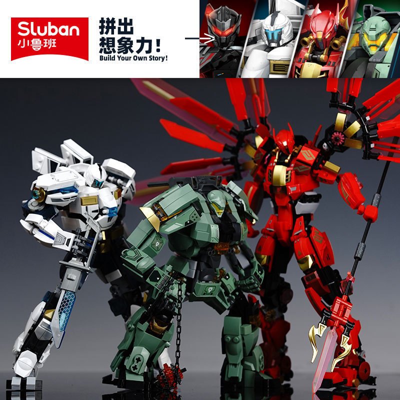 บล็อกตัวต่อ Pacific Rim Mech ตัวป้องกันน้ําแข็ง Hulk และอื่นๆ 8 Mech ...